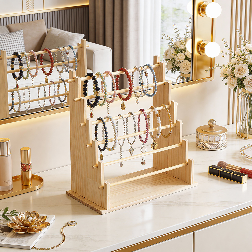 Jewelry Organizers Rack for Rings & Necklaces, Multi-Tier Storage