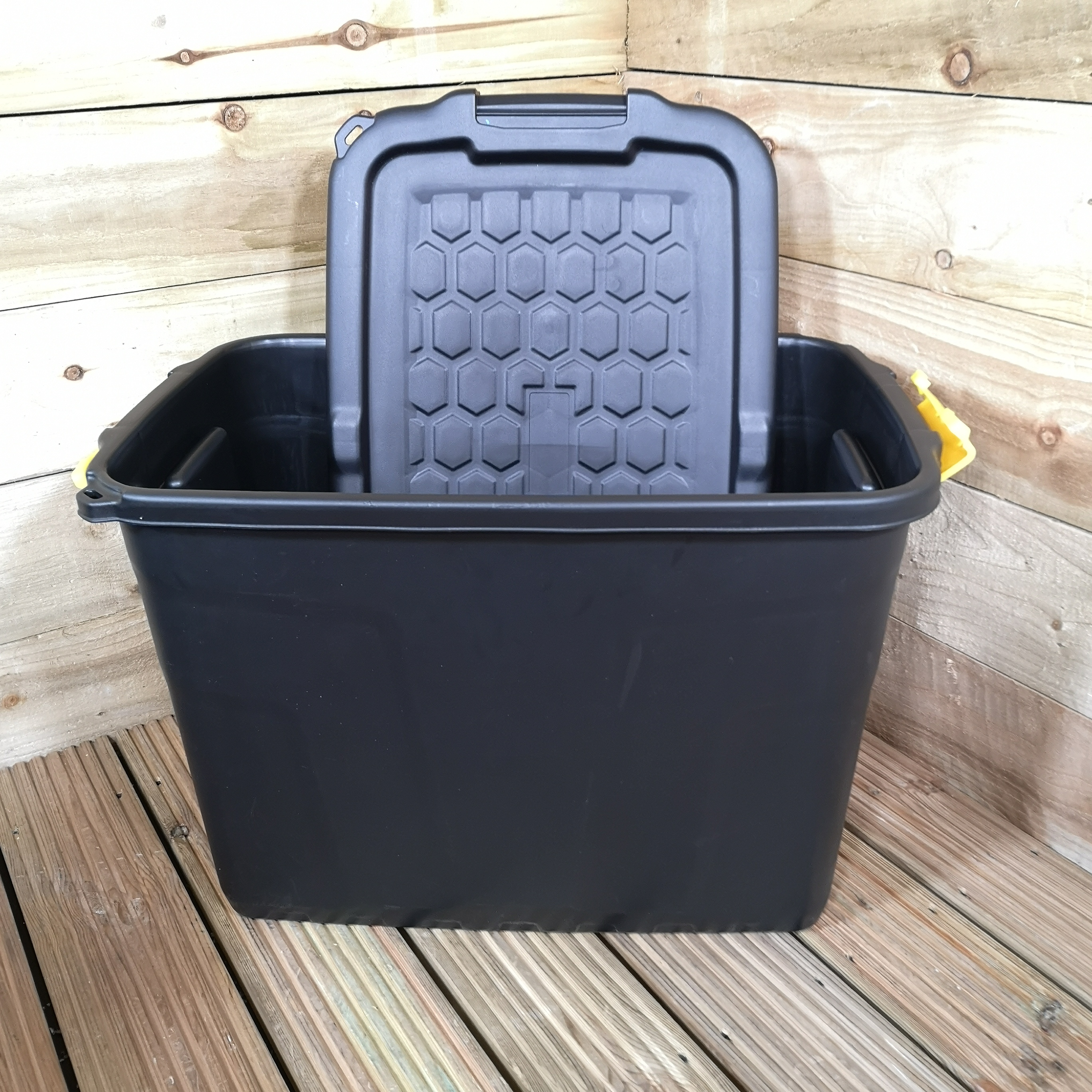 60L Heavy Duty Storage Tub, Lockable & Stackable