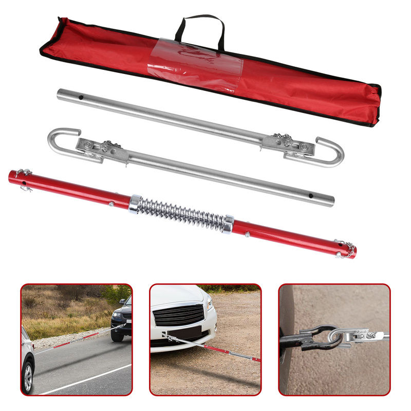 TEMU 3-piece Tow Bar With Spring , Car Tow Bar Tow Rope Breakdown Aid, . Bag, Pulling Force: 2000kg With/without Springs