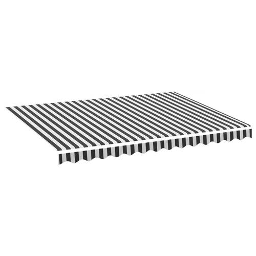 tissu de remplacement pour auvent toile dauvent tissu de rechange pour store de jardin terrasse extérieur et blanc 3,5x2,5 m