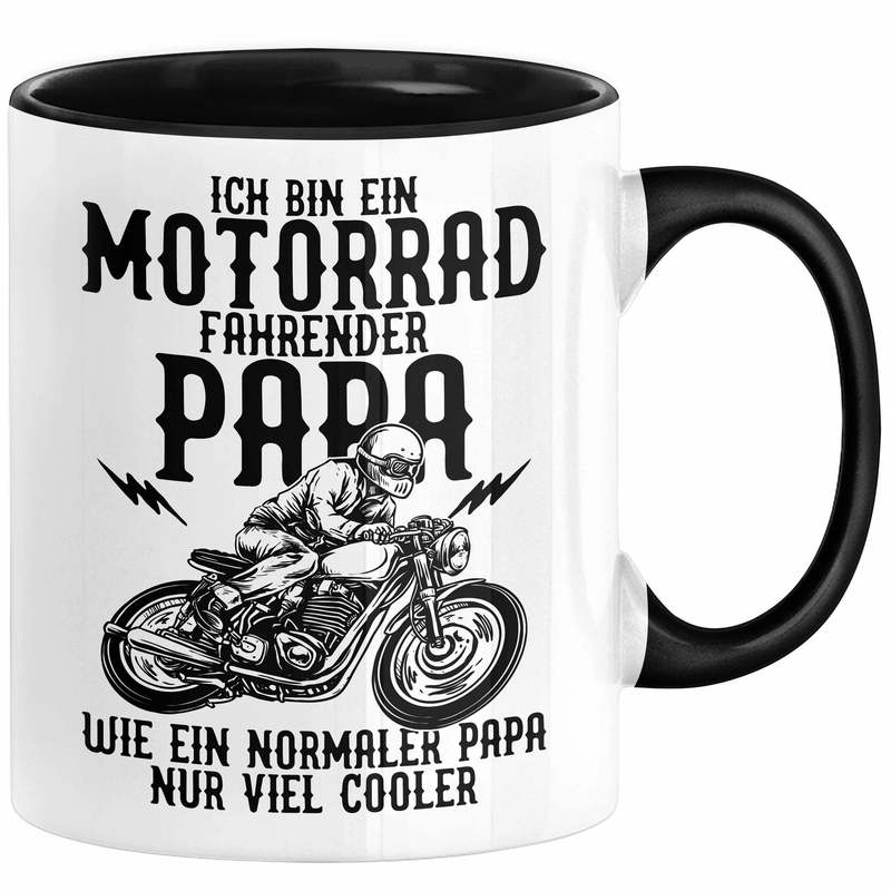Image of Motorcycle Papa Mug Gift Motorcycle Rider Father's Day Gift Idea I'm A Motorcycle Riding Papa Like A Normal Papa Just Much Cooler Coffee Mug