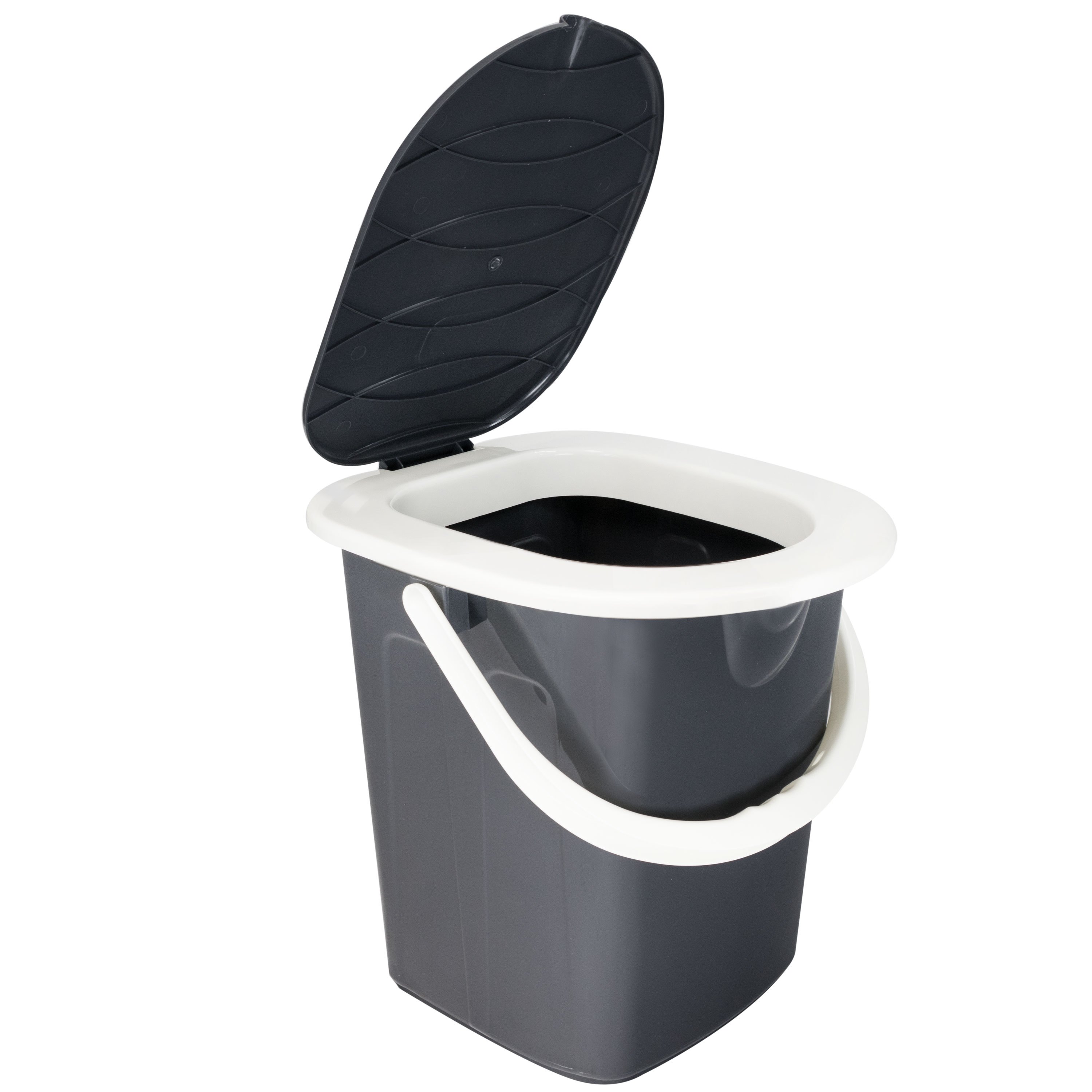 Image of Camping Toilet With Lid And Seat - Loadable Up To 120kg - Seat Height 35cm Toilet Bucket Camping Toilet Without Chemicals Wc Hygiene Bucket Garden Toilet Pool Construction Site Mobile Home
