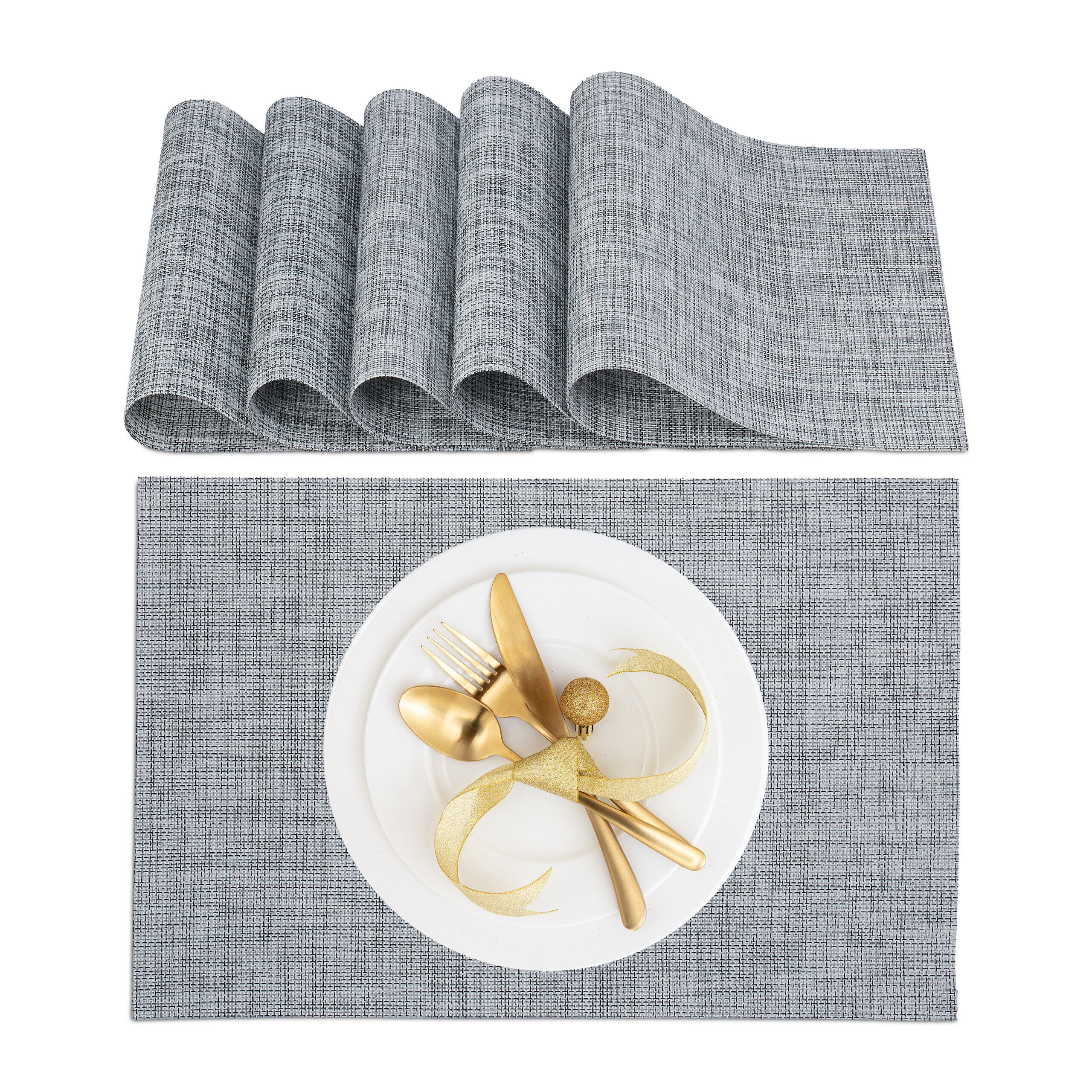 6pcs Table Set In Grey - (w)45 X (h)30 Cm