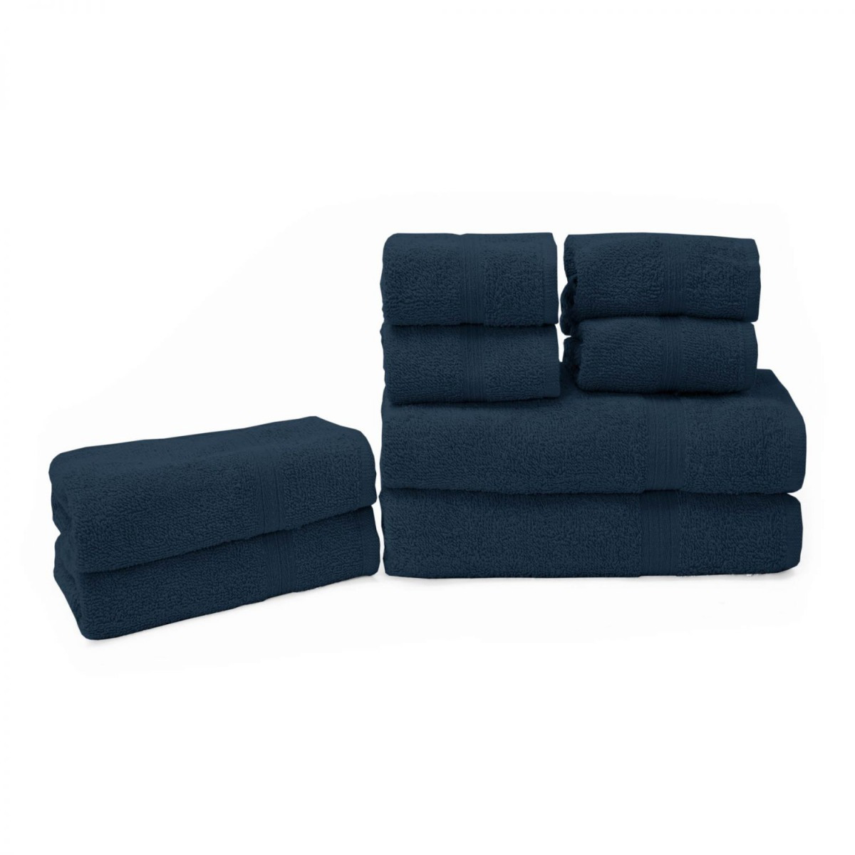 TEMU Leonardo Home - Set Asciugamani in Spugna 8PZ - 450 GSM, Composizione Set 4PZ 30x30cm + 2PZ 35x55cm + 2PZ 50x90cm , massimo e morbidezza.