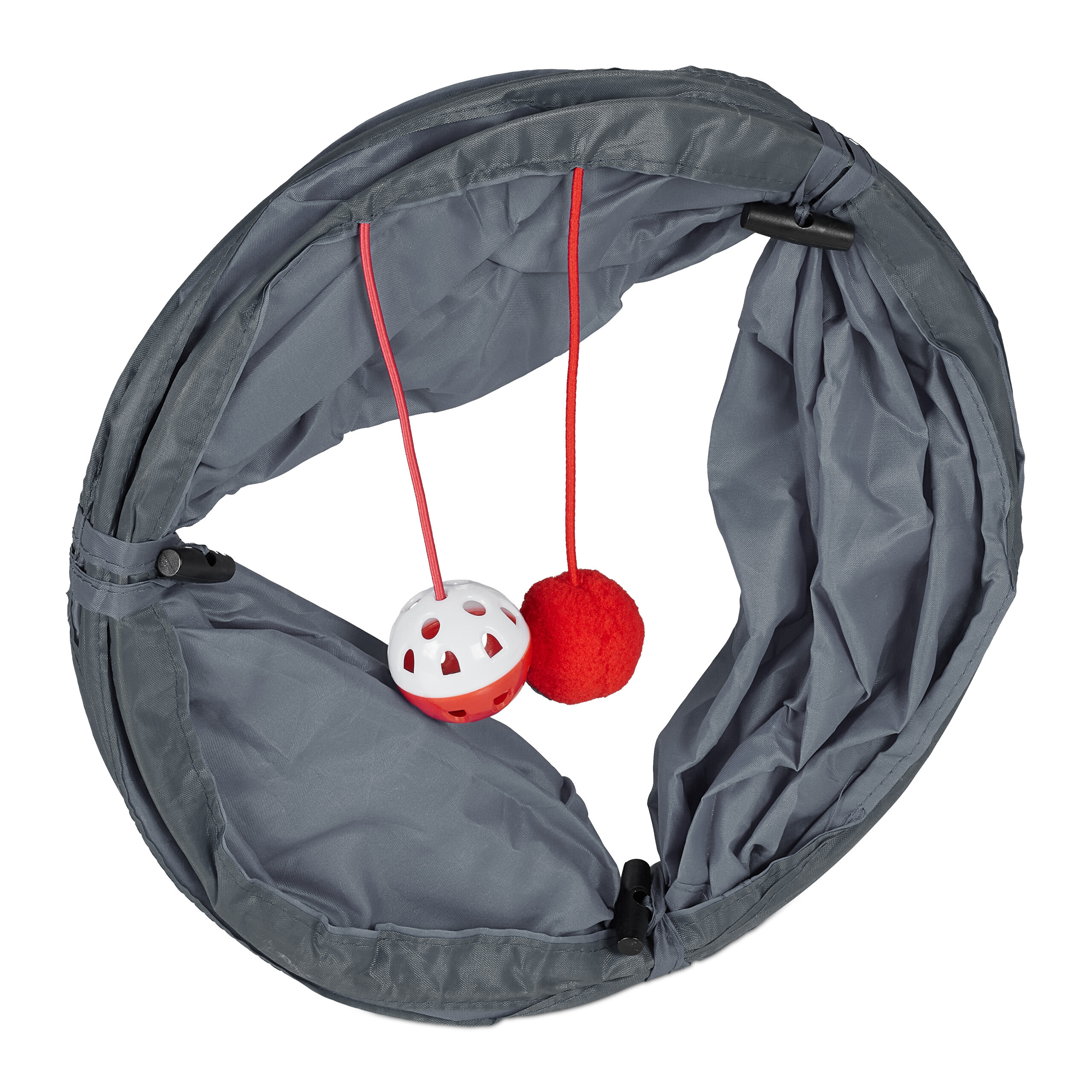 Gray Cat Tunnel for Indoor Play