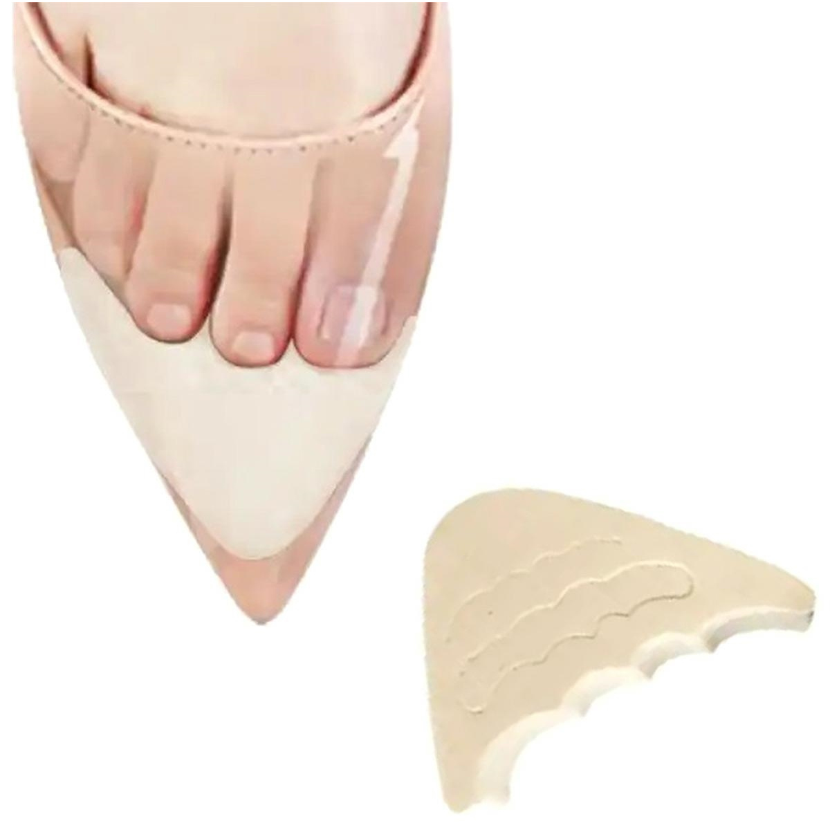 Cream-colored Heel Counter, Shoe Insole