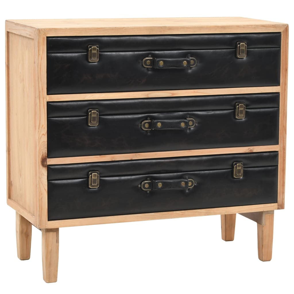 Vidaxl Solid Pine Wood Sideboard Cabinet Dresser
