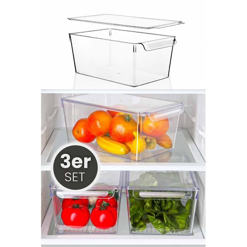 Image of Large 3-piece Refrigerator Organizer Set