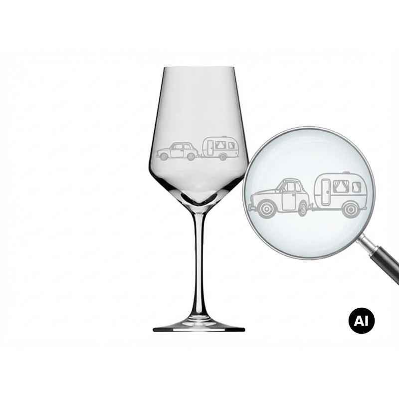 Image of Engraved Wine Glass 350ml - Gift For Outdoor Fans And Wine Lovers By