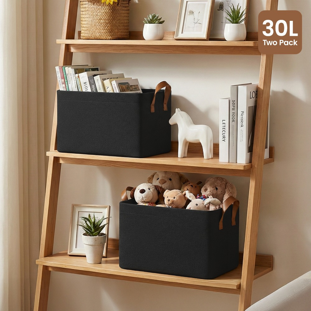 4pcs Set Storage Box with Handles for Folding Clothes