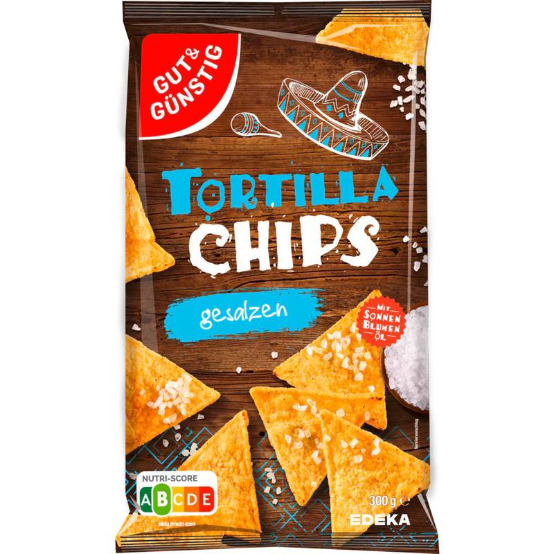Image of 10x Good&cheap Salted Tortilla Chips 300g (10x300g)