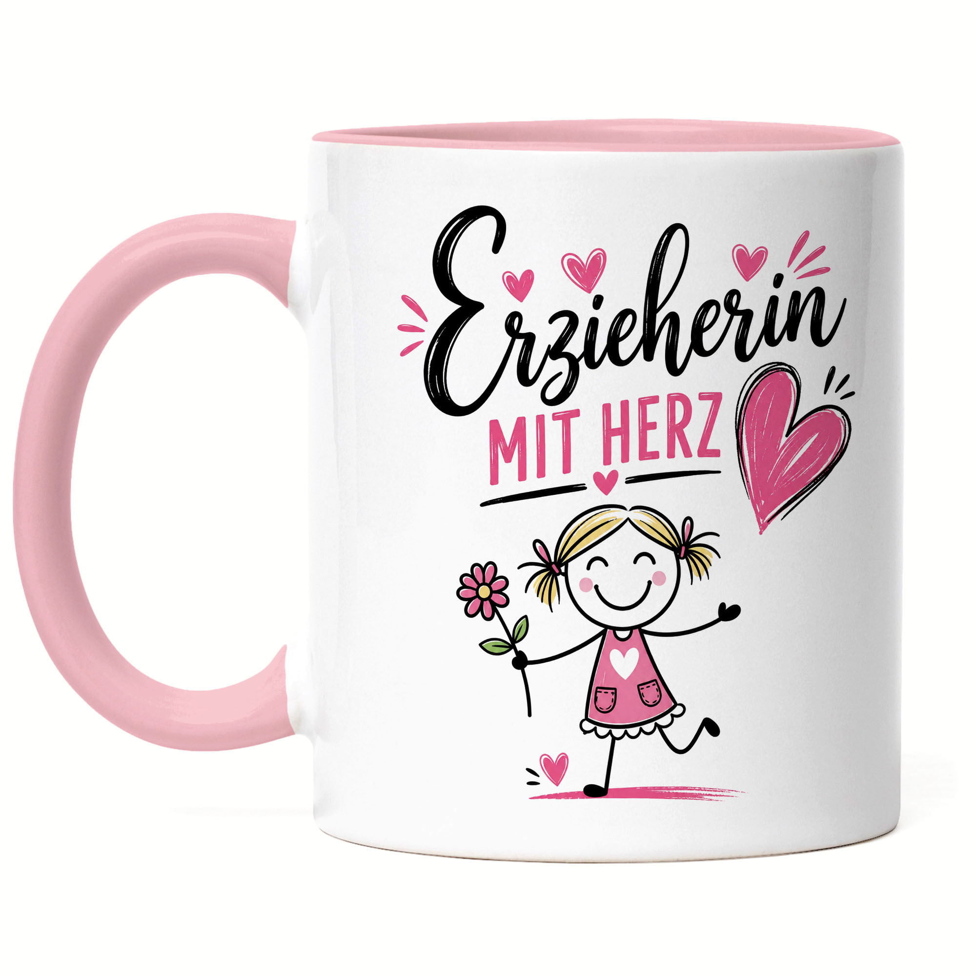 Image of Funny Kindergarten Teacher With Heart Mug, Gift For Teacher Farewell Best Birthday Christmas Coffee Mug -