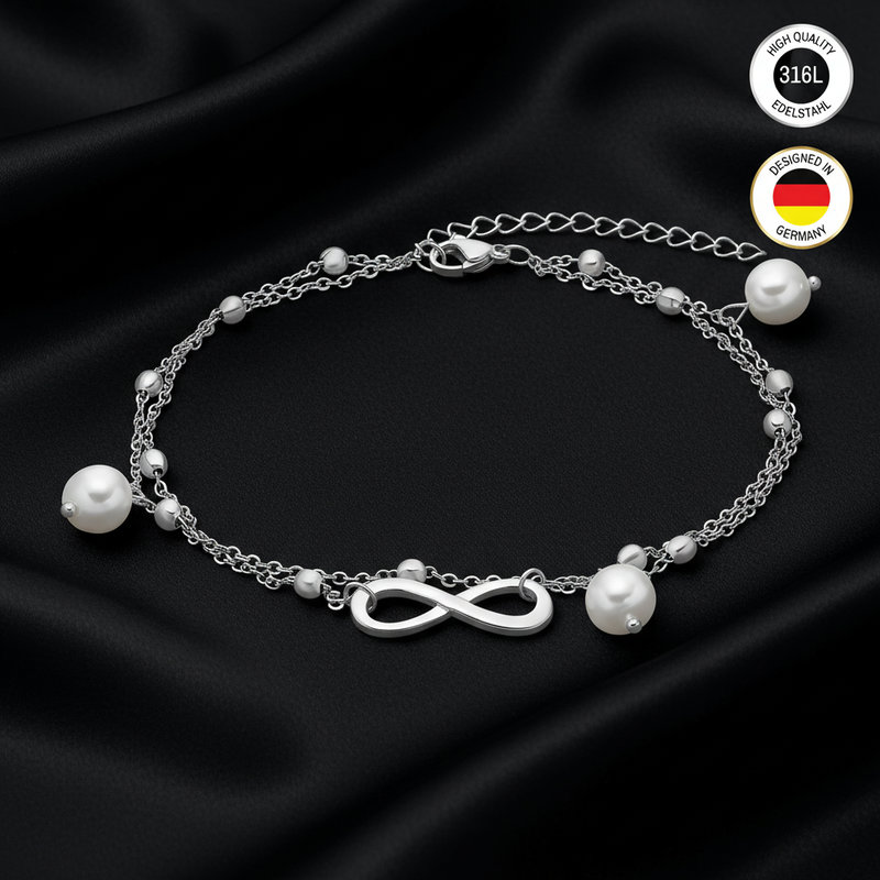 Anklet For Women - Silvery, Golden, Rose Golden Colors - With - Waterproof