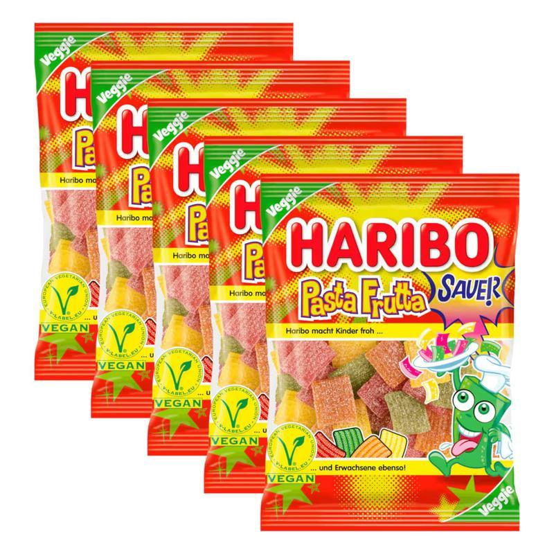 5 Packs Of Haribo Pasta Frutta Veggie 160g (5x160g)