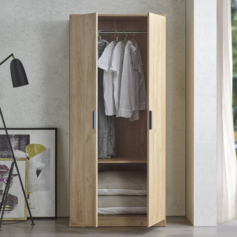 Wardrobe Eiselfing With Doors Oak Optic