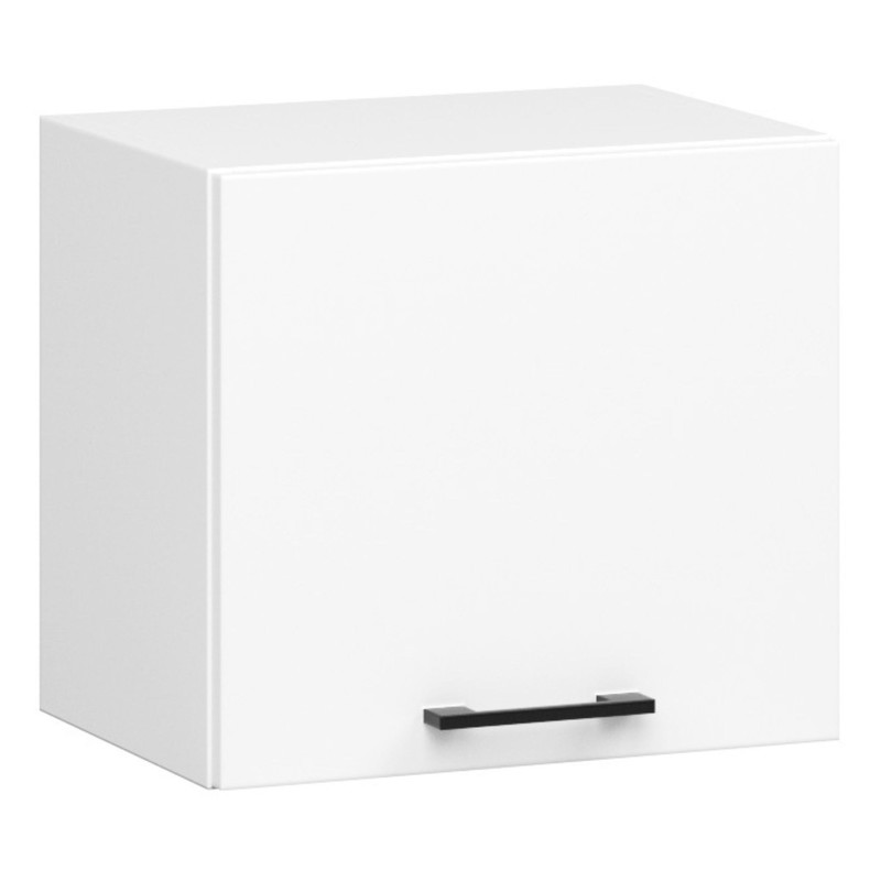 Image of Akord W40 Oliwia System White Kitchen Hood Cabinet, 40 Cm, 1 Door, Matte White, 1 Shelf, 40x30x29 Cm