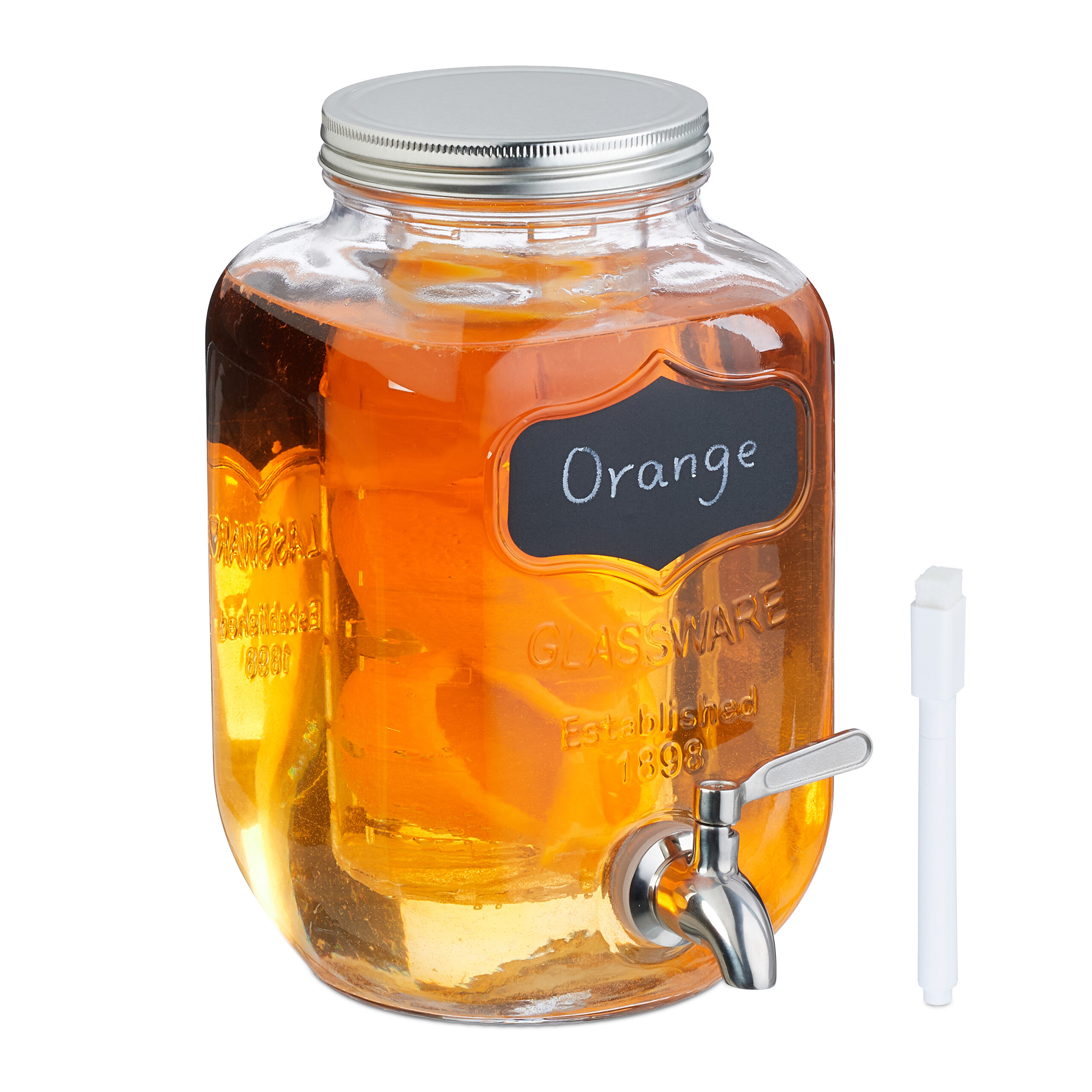 Transparent Beverage Dispenser - 4 L