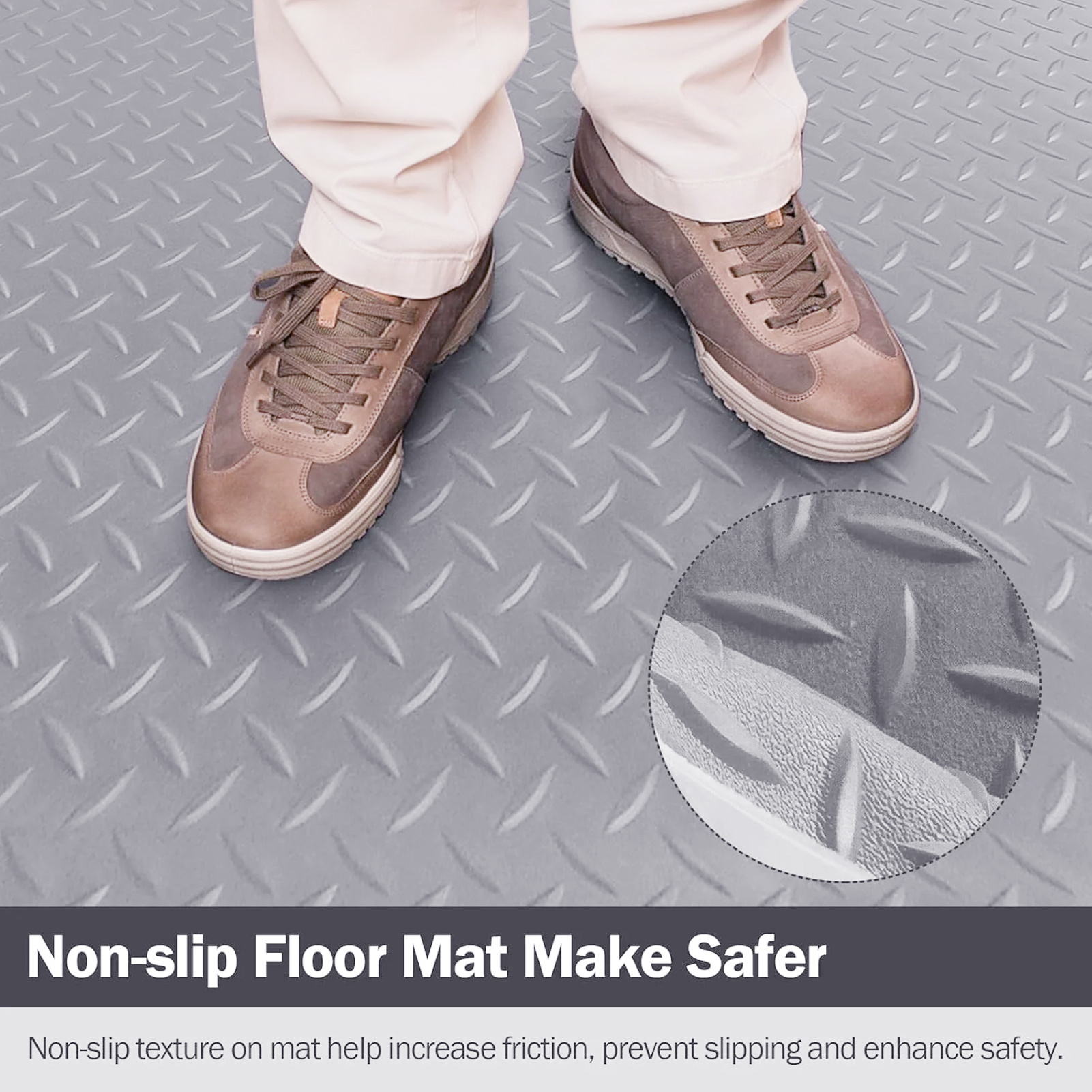 1.5mm Thick Non-Slip PVC Garage Floor Mat Roll