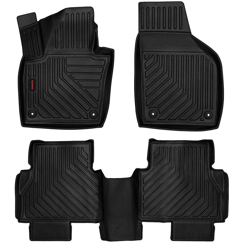 Image of Rubber 3d High Edge Mats Fitting For: Ii (2011-2022)/ Seat Alhambra Ii (7n) (2011-2022)