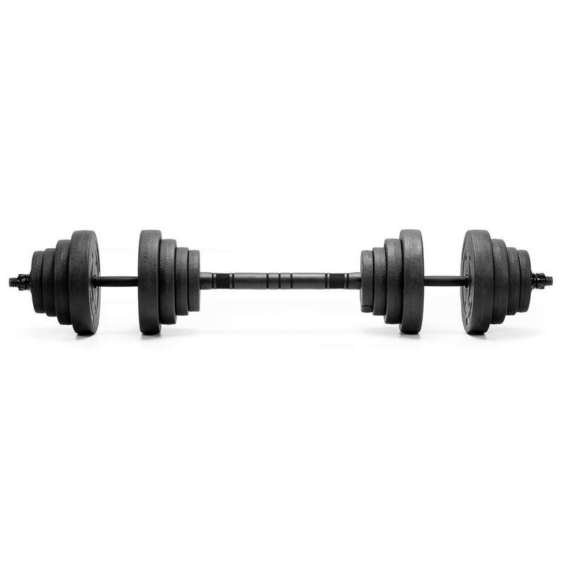 TEMU Adjustable 20 Kg Weightlifting Barbell Set, 2x10 Kg Barbell