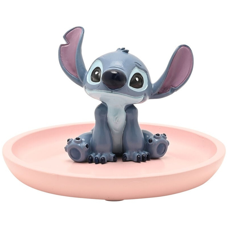 Prato decorativo Stitch em resina