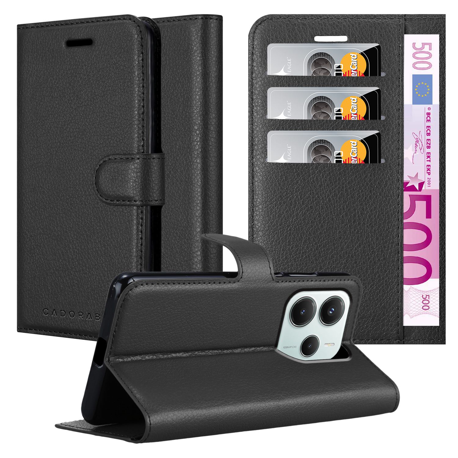 Suitable For Xiaomi Redmi Note 14 4g Case, Protective Case With Magnetic Closure, Stand Function And Card Slot Flip Case Cover Etui Phone Case Book Bag
