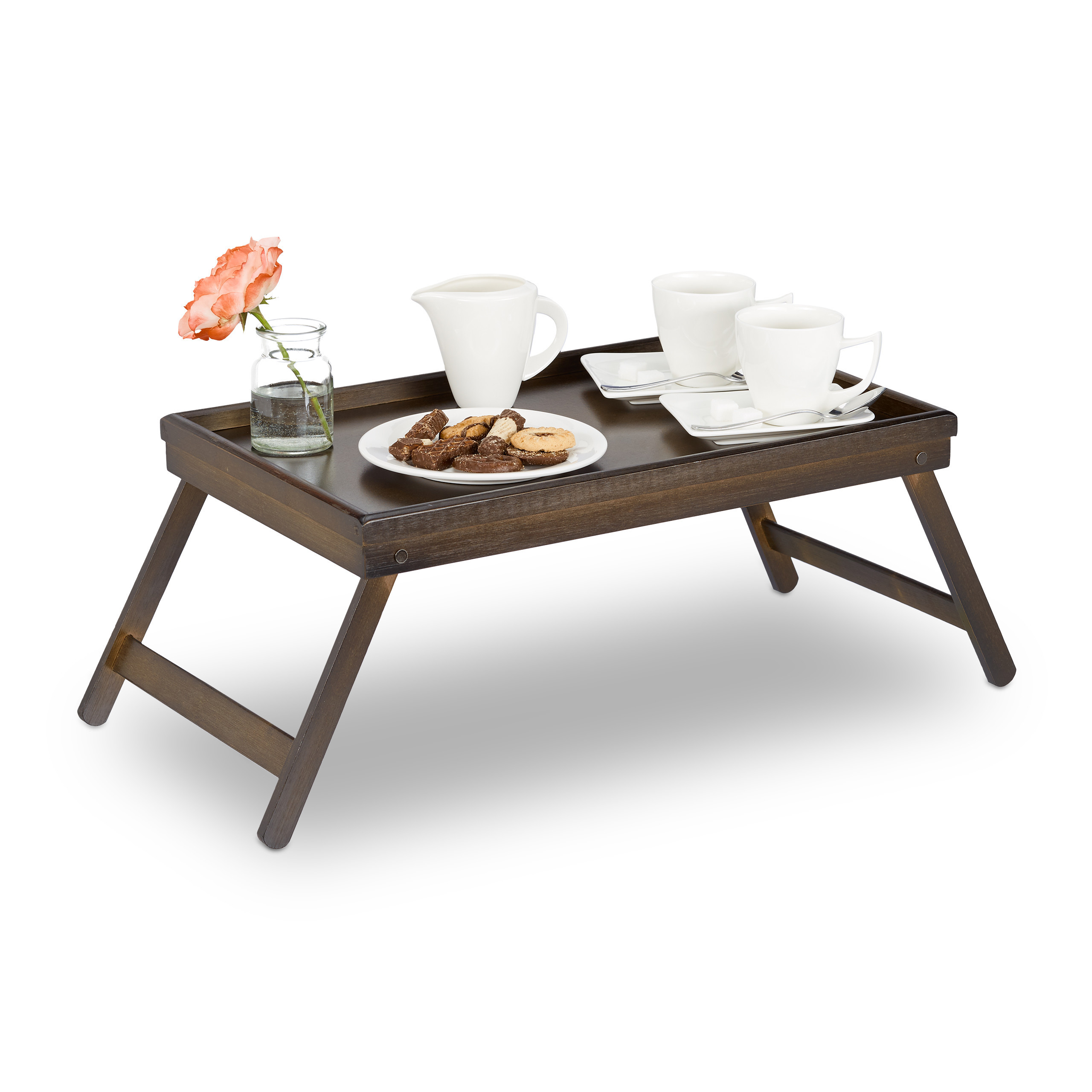 Coffee Table In Dark Brown - (w)64 X (h)22 X (d)31 Cm