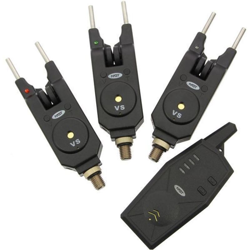 TEMU Wireless Bite Alarm 3pcs Set And Receiver + Ears Ngt Carp Fishing 200m Range