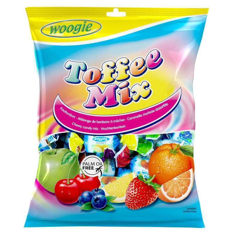 Woogie Chewing Candies Toffee Mix Fruit Chewing Candies 160g