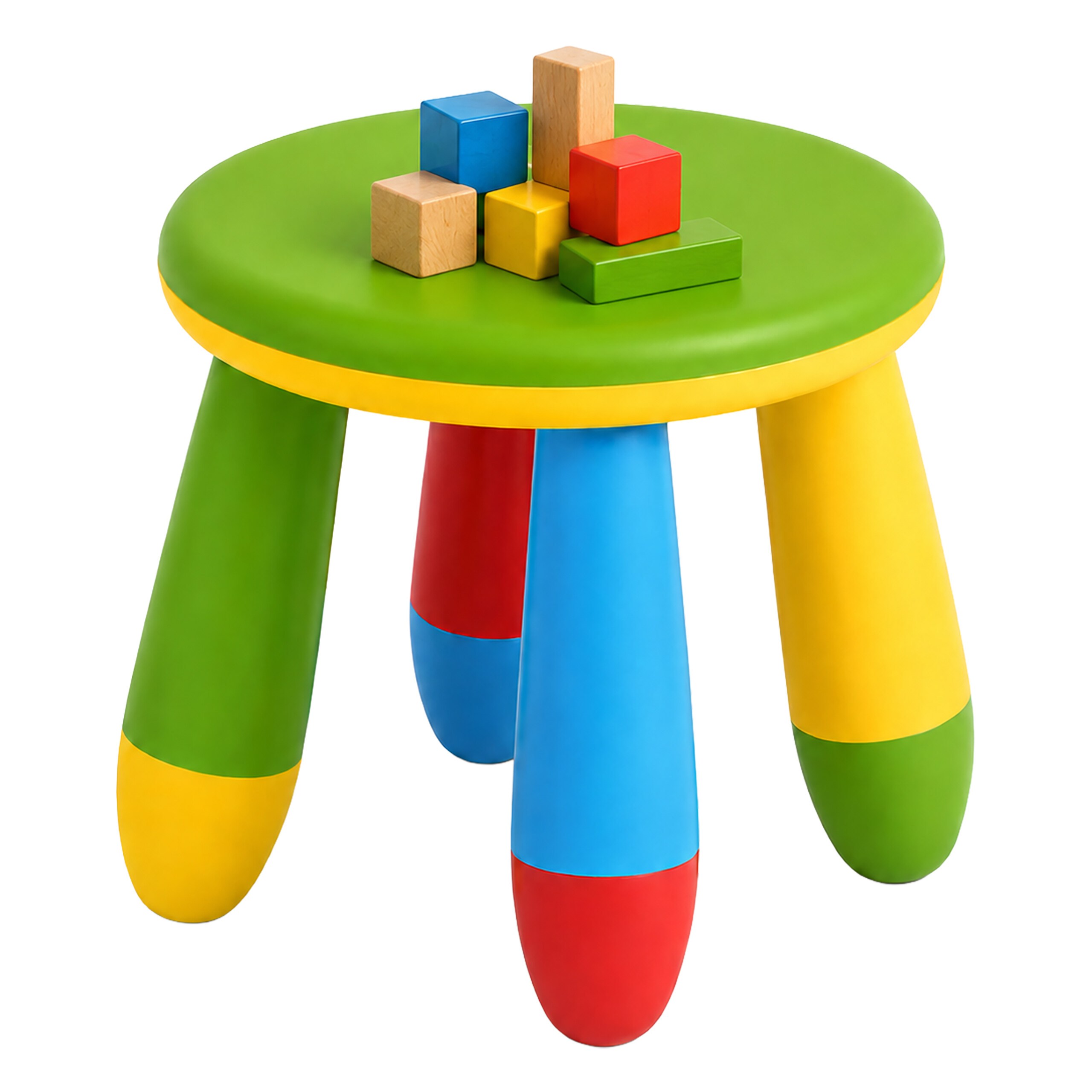 Colorful" Children's Stool - (h)26 X Ø28 Cm