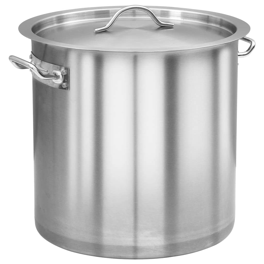 Image of Vidaxl Saucepan With 2 Handles Cooking Pot Universal Pot Induction Pot Spaghetti Pot Induction Pot Gastro 36l 36x36cm Stainless