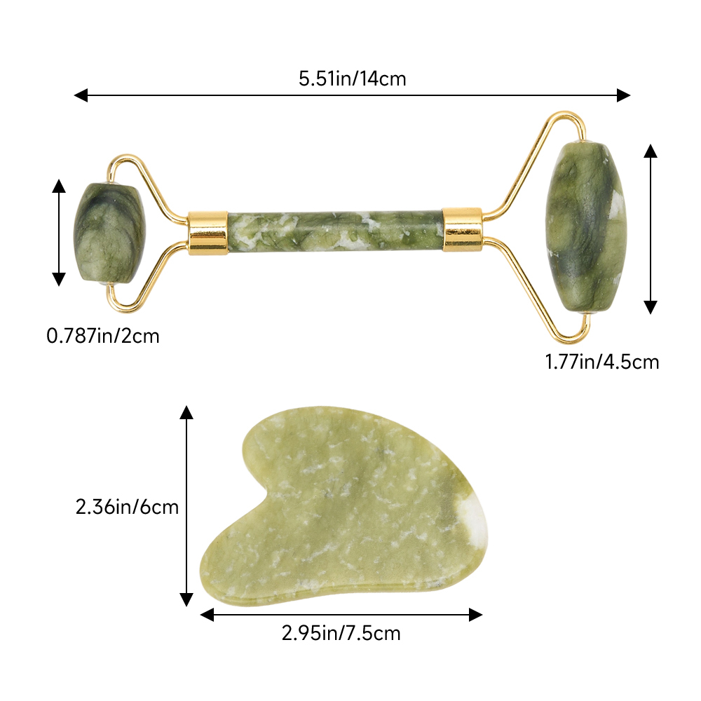 Set of 2 Manual Roller Facial Massage Beauty Bars