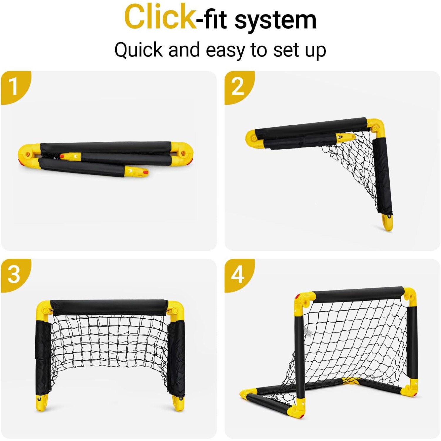 Football Goals Set of 2 with Carry Bag