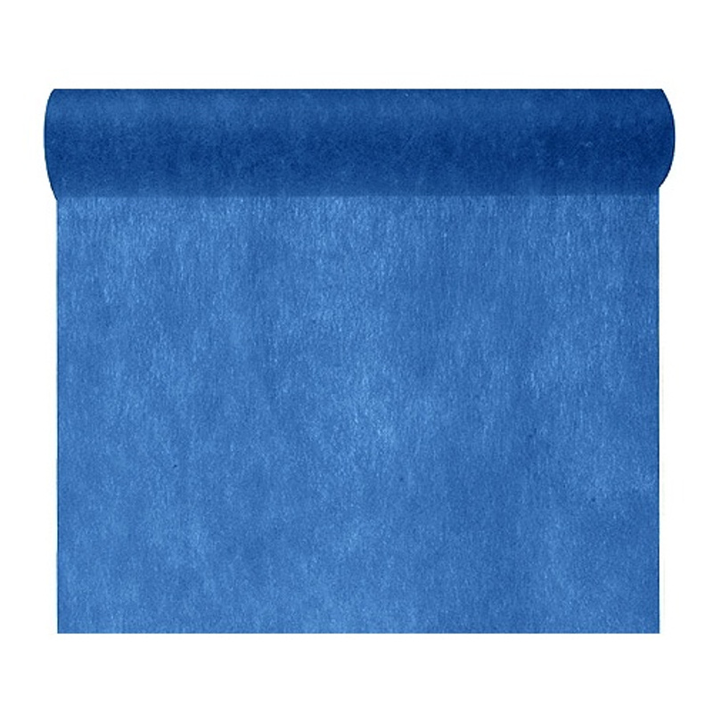 TEMU Chemin de Table Bleu Marine Tissu Intissé 10 m