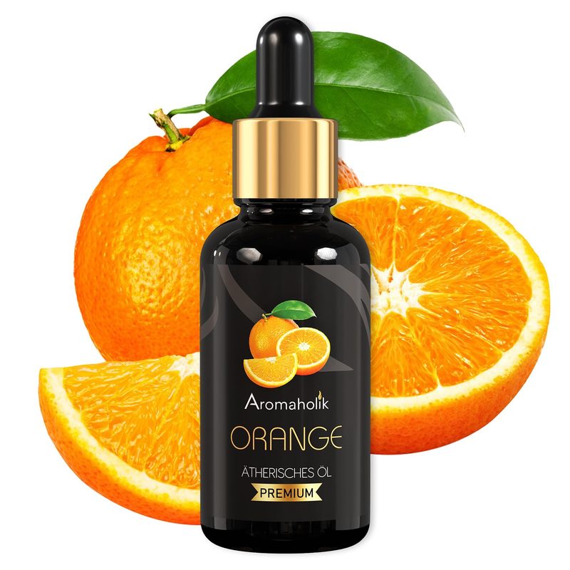 Image of Aromaholik Pure - Essential Oils For Diffusers & Diffusers - Certified Essential Oil From India - Orange Essential Oils 30ml For Sauna & Massage