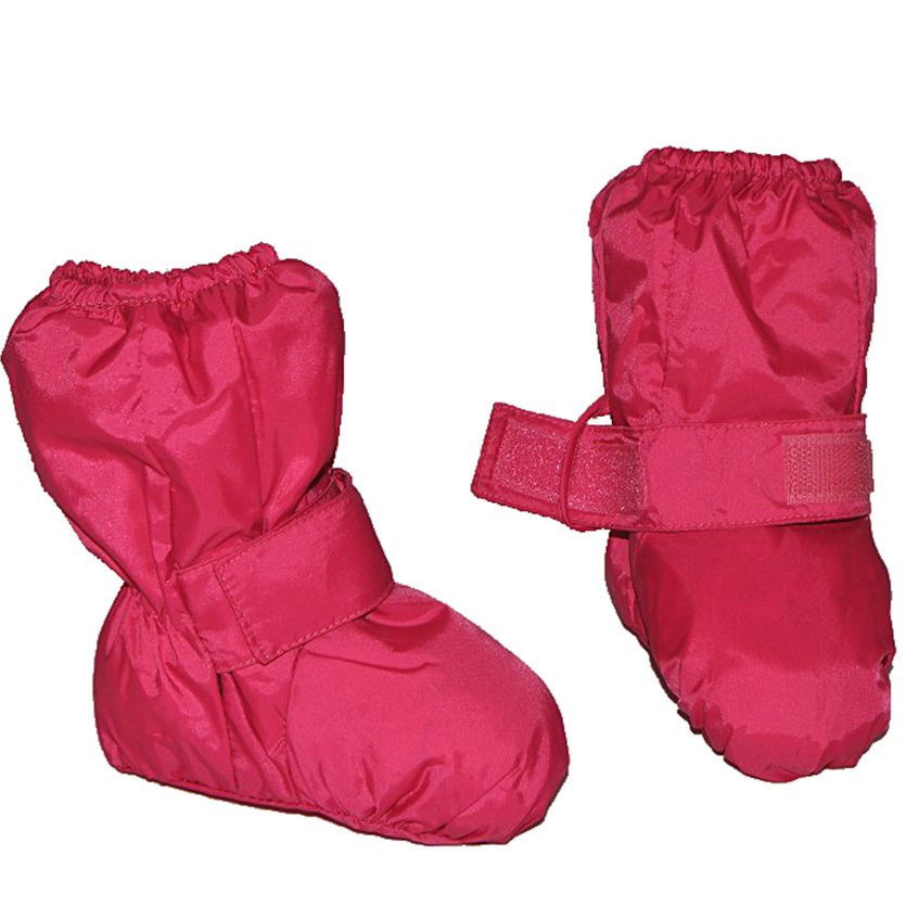Image of With Long Shaft - Size: 9 Months To 1.5 Years - Waterproof Easy To Put On - Thermo Insulated Fleece - Pink Rain Booties..