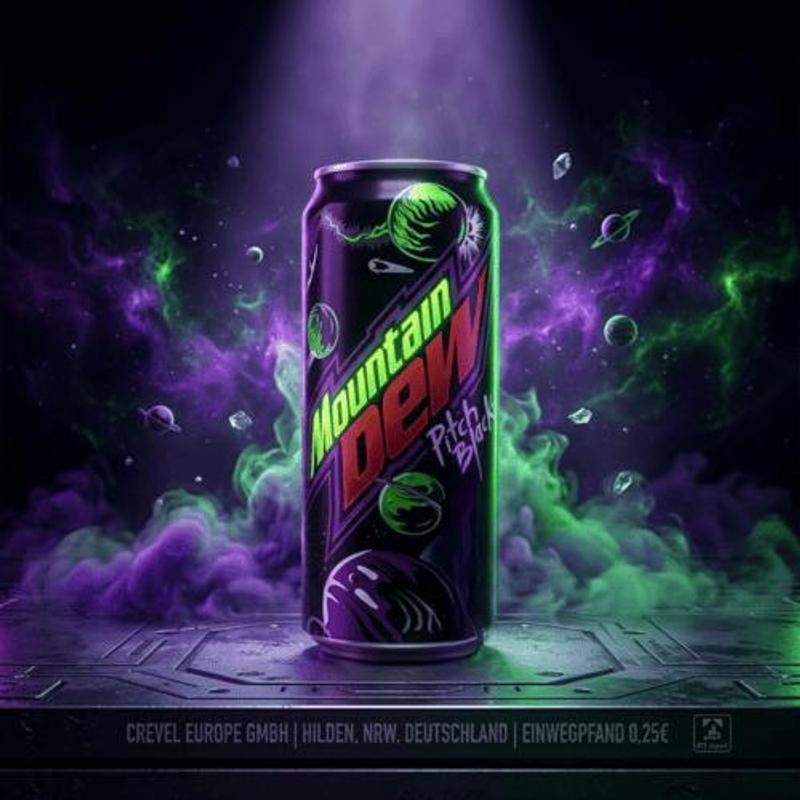 Image of Mountain Dew Pitch Black 330ml