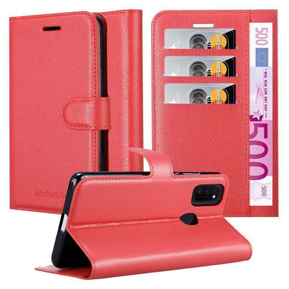 Suitable For Galaxy M21 / M30s Case Protective Case With Magnetic Closure, Stand Function And Card Slot Flip Case Cover Etui Phone Case Book Bag