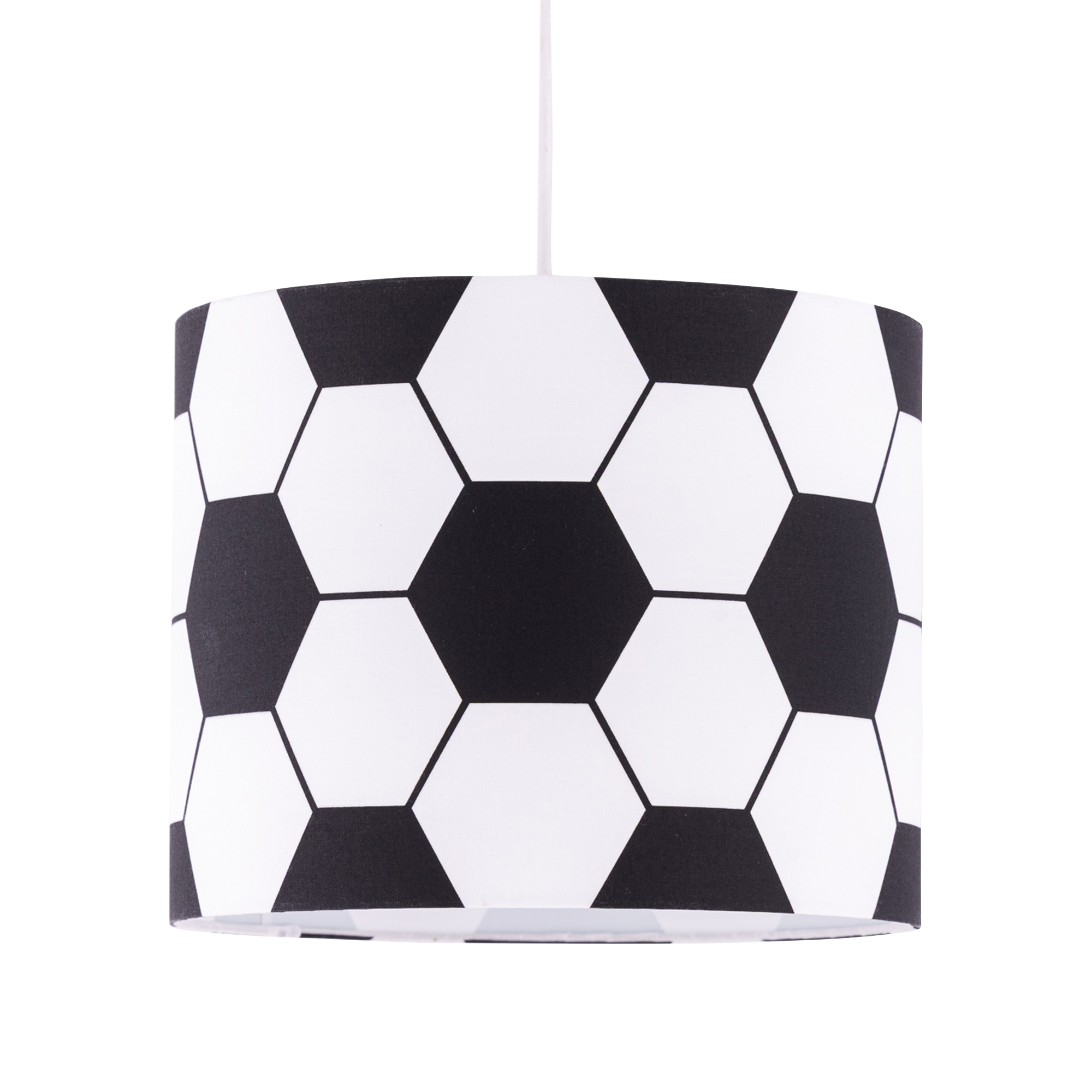 First Choice Lighting Footie - Black & White Football Pendant Shade