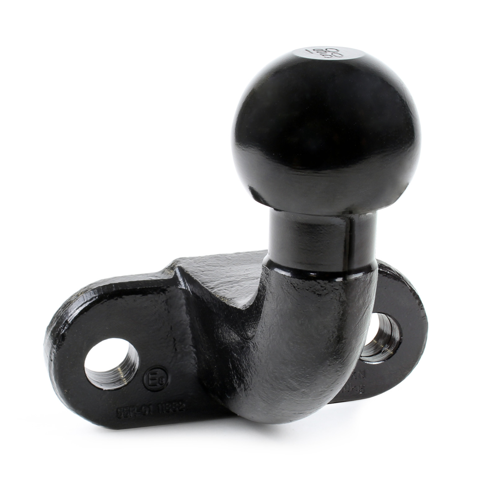 Image of Wiltec Trailer Coupling With 50 Mm Ball Head, 3.5 T Towing Capacity, Towing Device Made Of Cast Steel For Cars, Trucks, Tractors, 2-hole Screw Plate