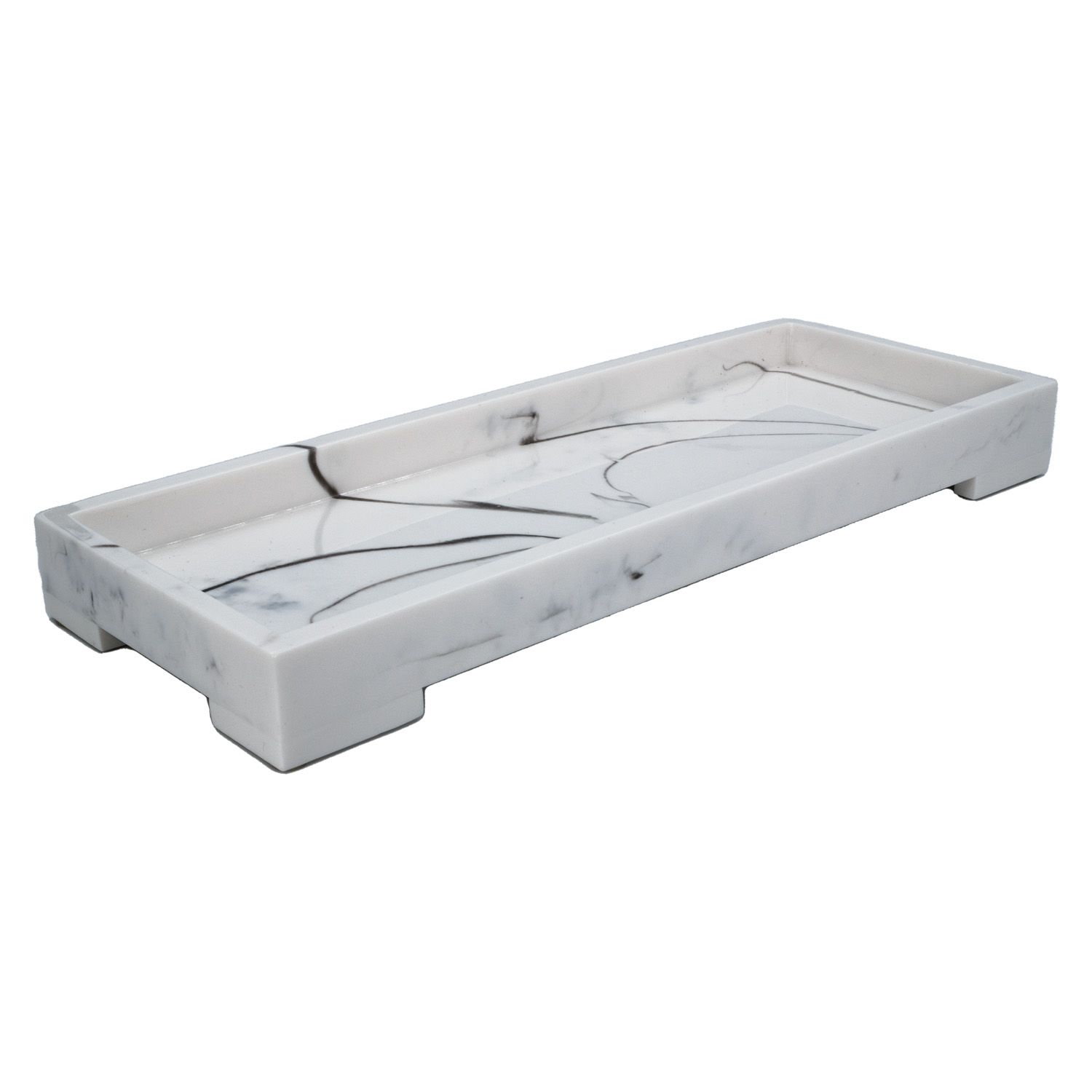 Storage Tray Serving Board Resin - X 11.2 X 3 Cm - Decorative Serving Tray Plate Organizer For Jewelry, Cosmetics, Tissues