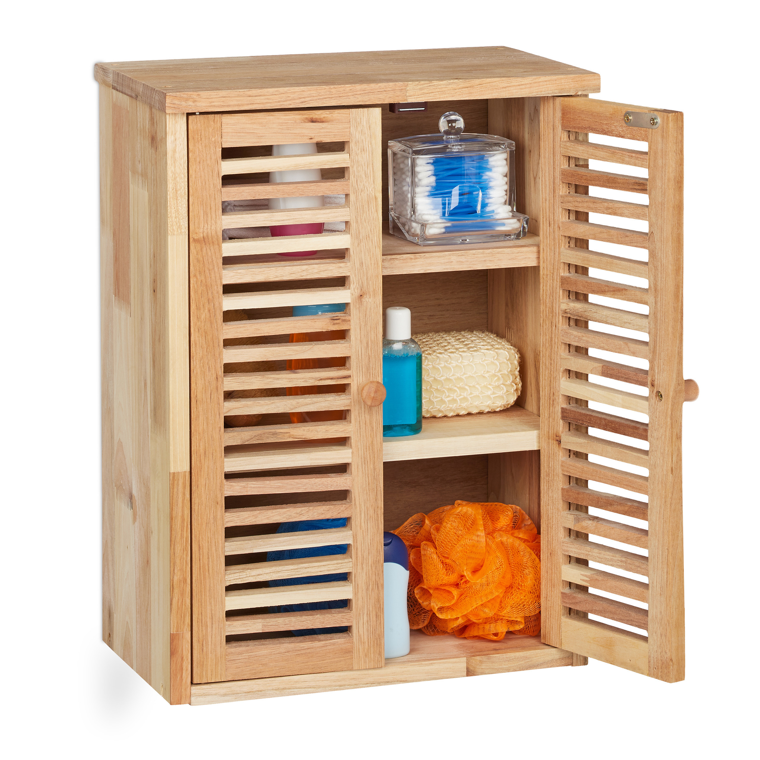 Hanging Cabinet In Natural - (w)35 X (h)46.5 X (d)21 Cm