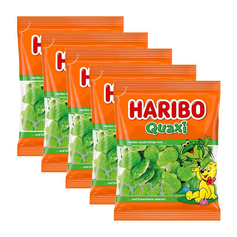 5-pack Haribo Quaxi Frogs, 175g Each (5x175g)
