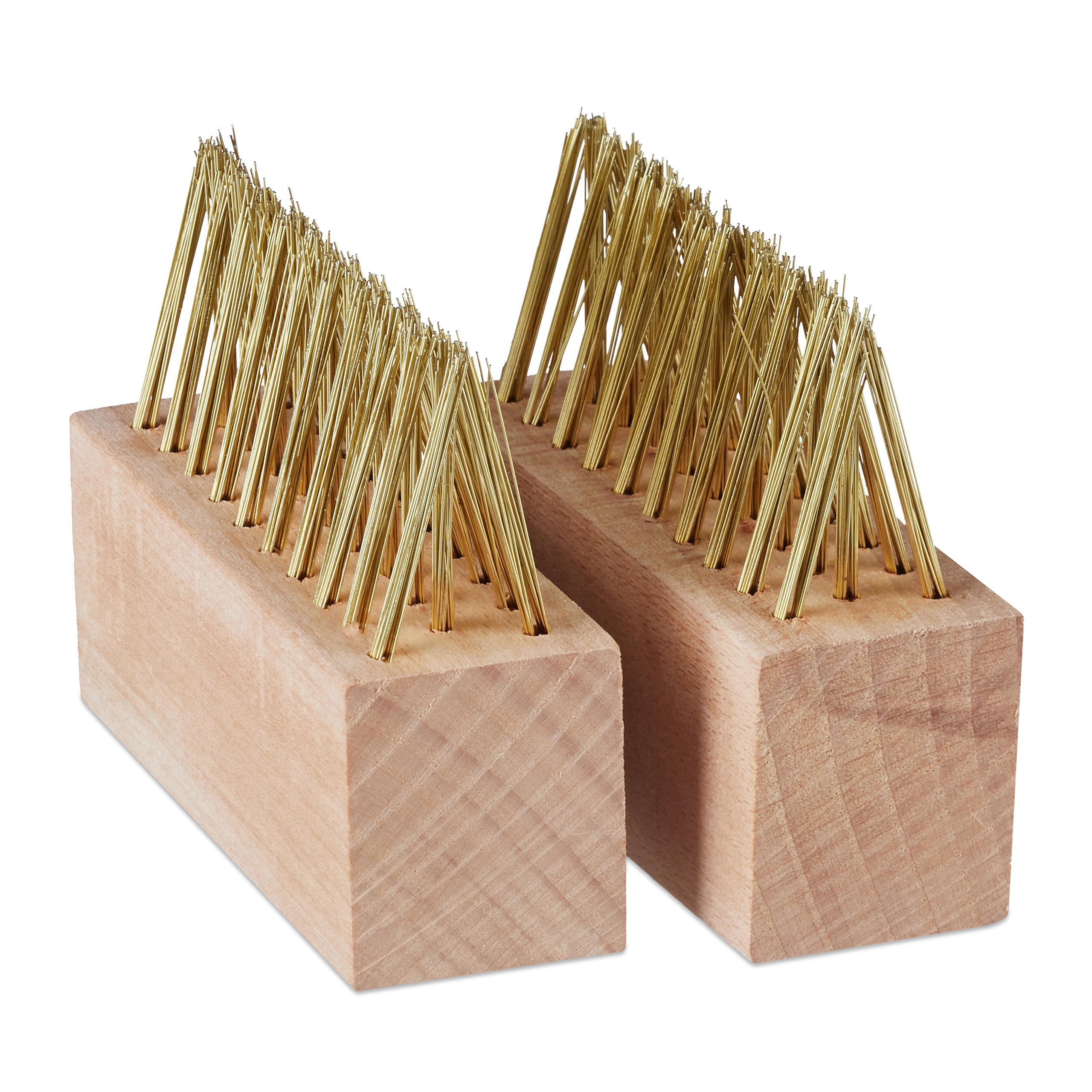 2x Grout Brush In Natural/brass