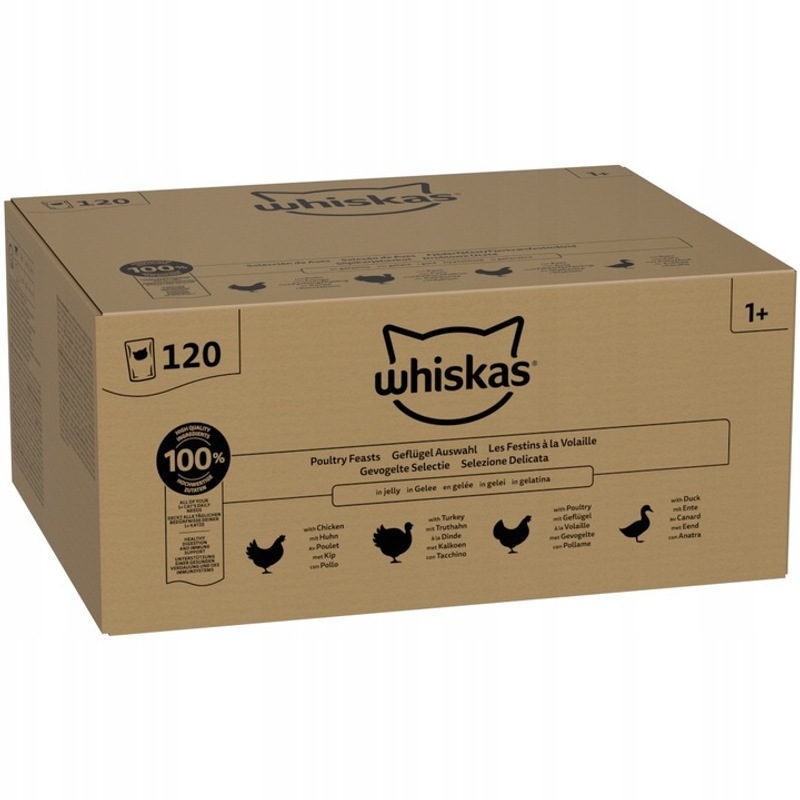 Whiskas Wet Cat - Mix Of Flavors 120x85g