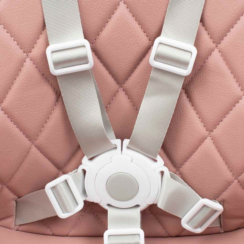 Baby Mix Freja Drvena Visoka Stolica u Prašnjavo Ružičastoj Boji