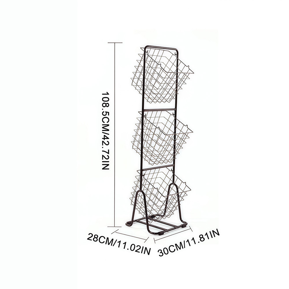 Multi-Tiered Snack Storage Basket, Kitchen Organizer
