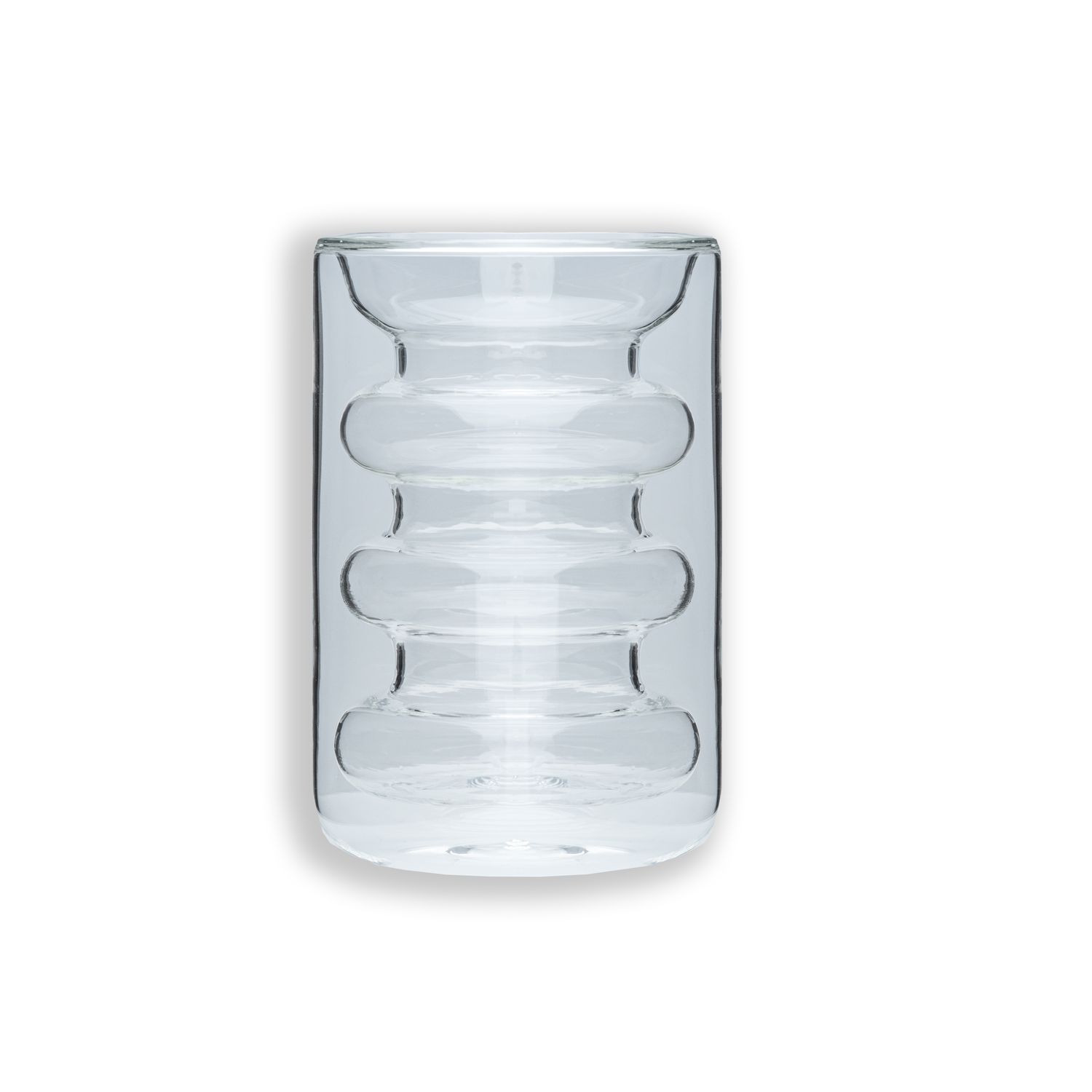 Double-walled Insulated Glass - Ripple Style Tea Glass Coffee Cup - Floating Effect, Mouth-blown Insulated For Cappuccino Latte Heat-resistant Tea Coffee Glass Without Handle
