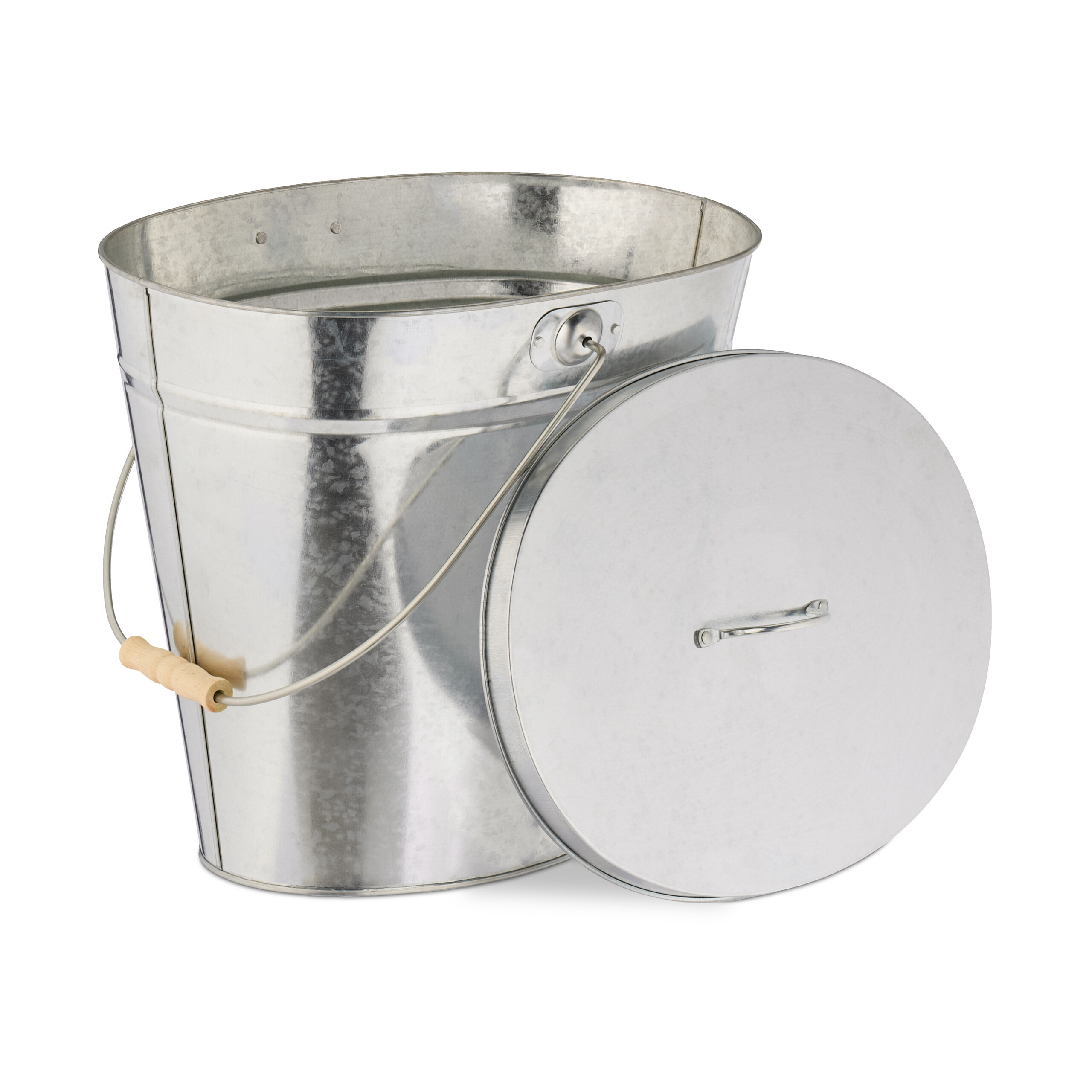 Ash Bucket In Silvery - 12