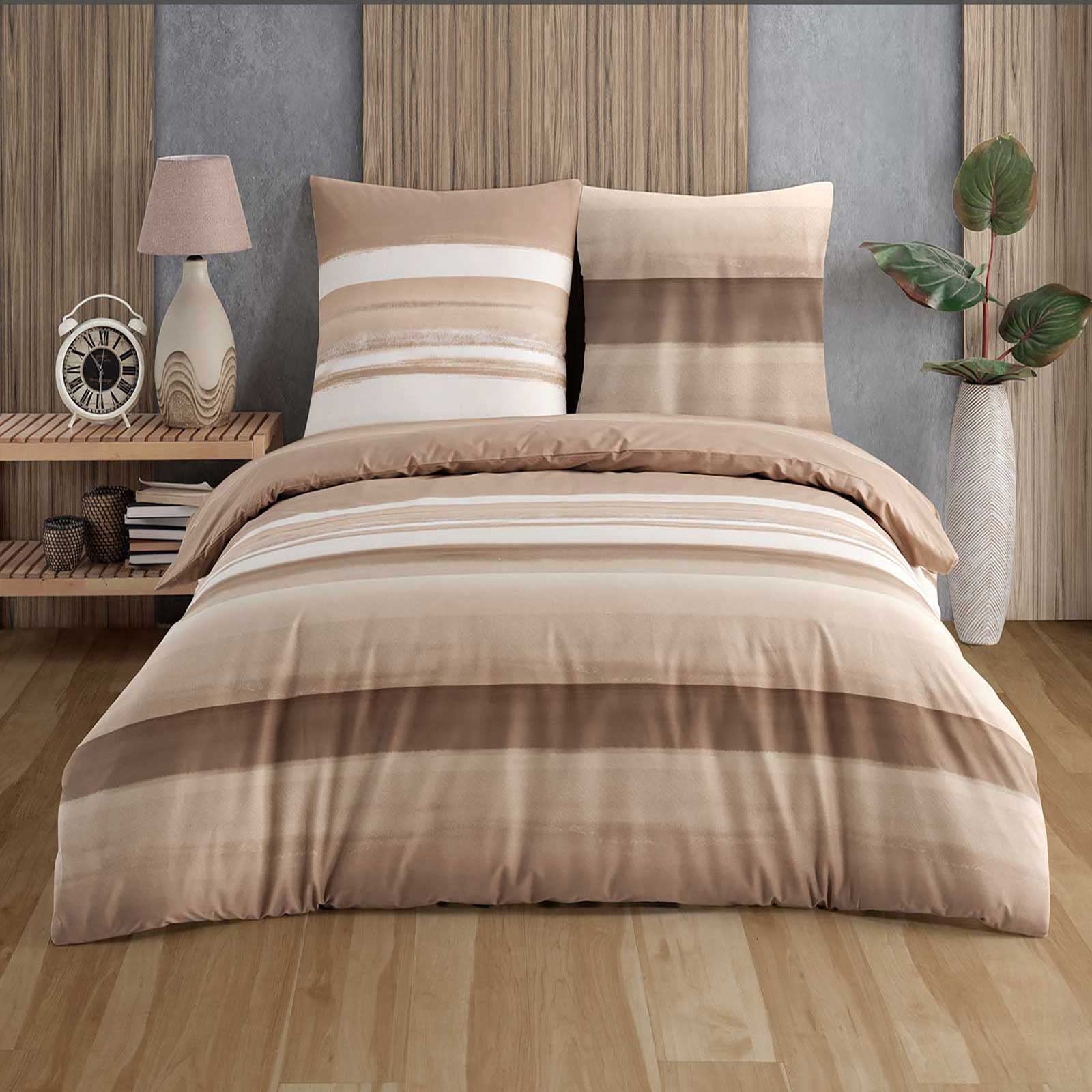 Image of Buymax® 100% Cotton Bedding Set, 2-3 Piece Duvet Cover Set With 1-2 Pillowcases 80x80cm, Reinforced Duvet Cover With Zipper Closure